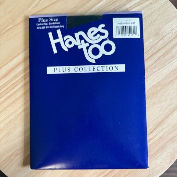 Hanes Too Plus Collection Control Top Sandalfoot Hosiery Style E08 Size 3Q Class - Picture 1 of 3